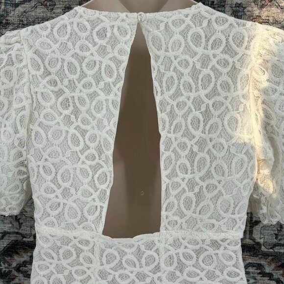 Walter Baker Caroline Dress Size 10 Ivory Lace New With Tag MIni - Picture 7 of 14